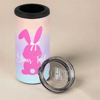 Personalized Rabbit 4 in 1 Can Cooler Tumbler Custom Name Bunny Lovers Cute Easter Spring Gift for Women