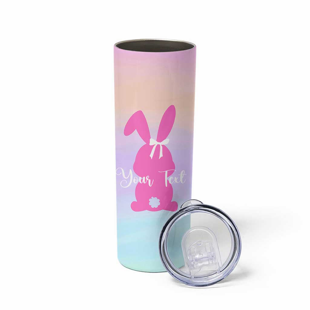 Personalized Rabbit Skinny Tumbler Custom Name Bunny Lovers Cute Easter Spring Gift for Women