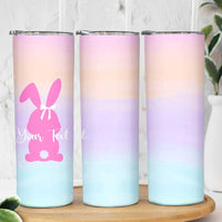 Personalized Rabbit Skinny Tumbler Custom Name Bunny Lovers Cute Easter Spring Gift for Women