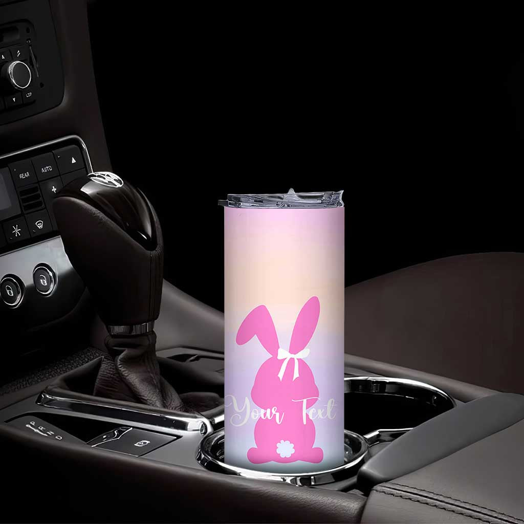 Personalized Rabbit Skinny Tumbler Custom Name Bunny Lovers Cute Easter Spring Gift for Women