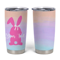Personalized Rabbit Tumbler Cup Custom Name Bunny Lovers Cute Easter Spring Gift for Women