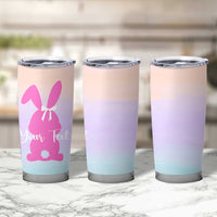 Personalized Rabbit Tumbler Cup Custom Name Bunny Lovers Cute Easter Spring Gift for Women