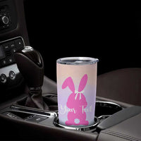 Personalized Rabbit Tumbler Cup Custom Name Bunny Lovers Cute Easter Spring Gift for Women