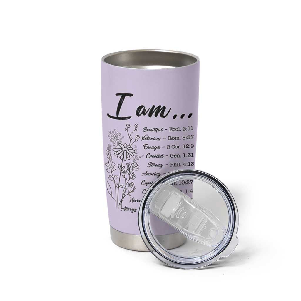 Christian Gifts for Women Faith Tumbler Cup Inspirational Religious Bible Gift for Her - Wonder Print Shop