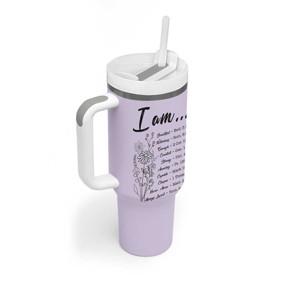 Christian Gifts for Women Faith Tumbler With Handle Inspirational Religious Bible Gift for Her - Wonder Print Shop