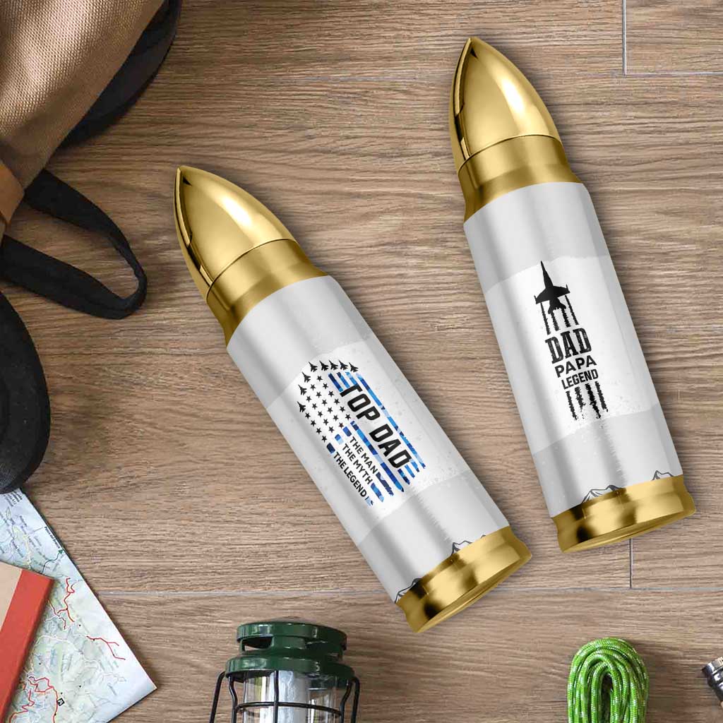 Fathers Day Dad Gifts Bullet Tumbler From Daughter Son Dad Birthday Gift Camo US Flag