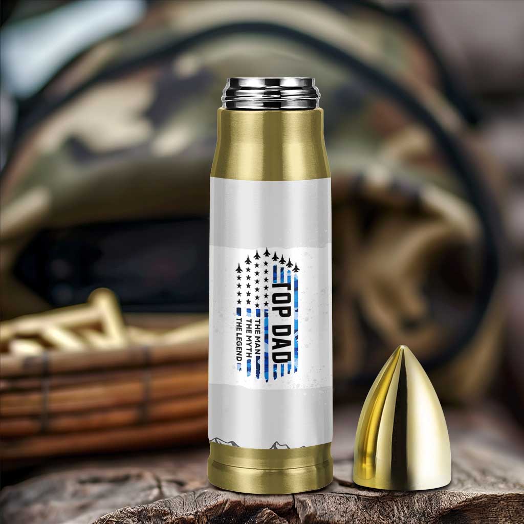 Fathers Day Dad Gifts Bullet Tumbler From Daughter Son Dad Birthday Gift Camo US Flag