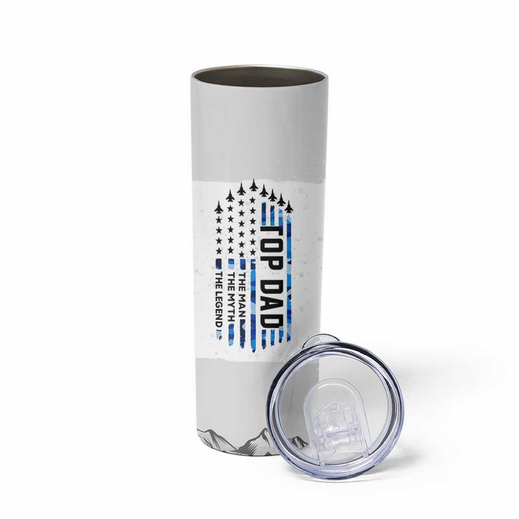 Fathers Day Dad Gifts Skinny Tumbler From Daughter Son Dad Birthday Gift Camo US Flag