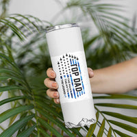 Fathers Day Dad Gifts Skinny Tumbler From Daughter Son Dad Birthday Gift Camo US Flag