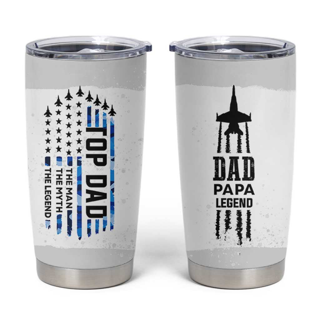 Fathers Day Dad Gifts Tumbler Cup From Daughter Son Dad Birthday Gift Camo US Flag