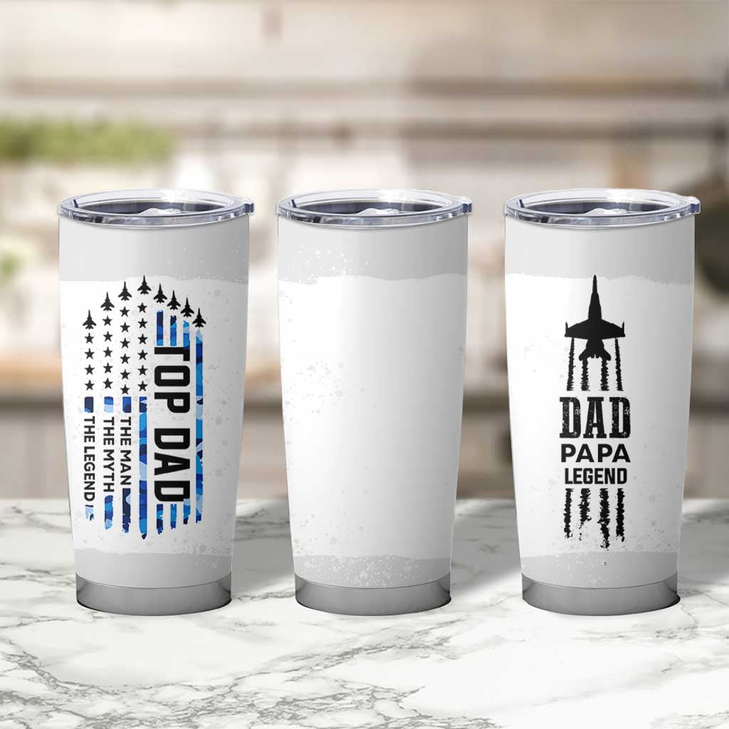 Fathers Day Dad Gifts Tumbler Cup From Daughter Son Dad Birthday Gift Camo US Flag