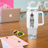Fathers Day Dad Gifts Tumbler With Handle From Daughter Son Dad Birthday Gift Camo US Flag
