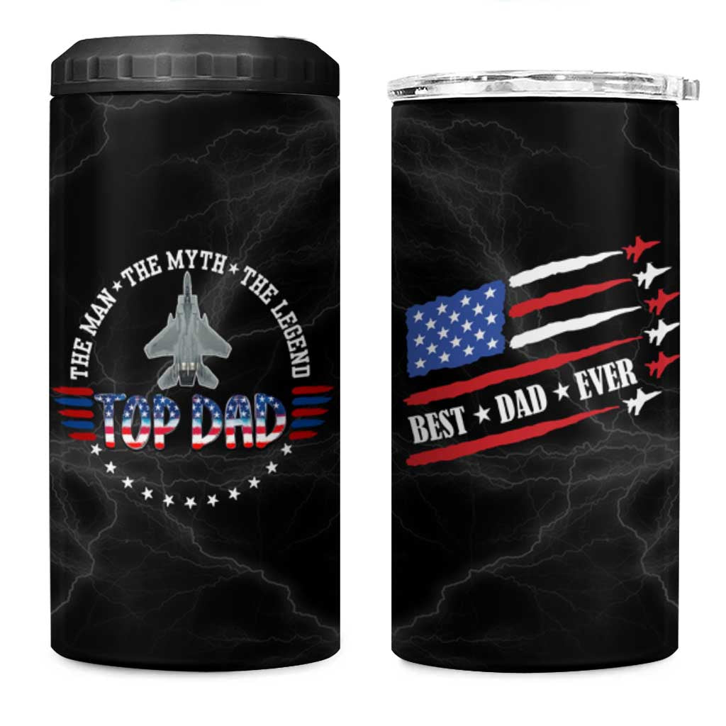 Christmas Gifts for Dad 4 in 1 Can Cooler Tumbler Best Dad Ever The Man The Myth The Legend - Wonder Print Shop