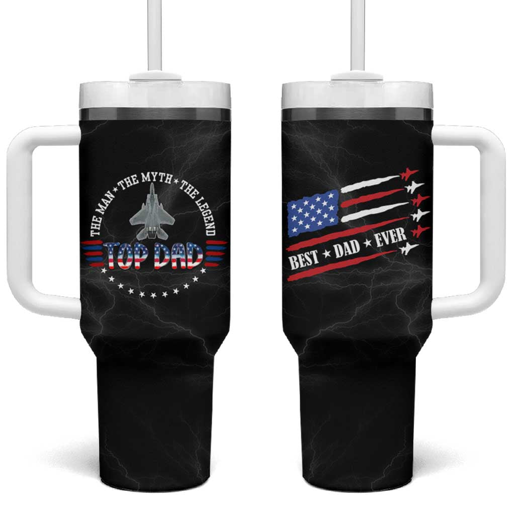 Christmas Gifts for Dad Tumbler With Handle Best Dad Ever The Man The Myth The Legend - Wonder Print Shop