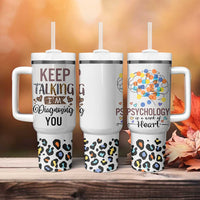 Psychology Gifts Tumbler With Handle Keep Talking I'm Diagnosing You School Psychologist