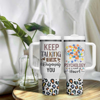 Psychology Gifts Tumbler With Handle Keep Talking I'm Diagnosing You School Psychologist