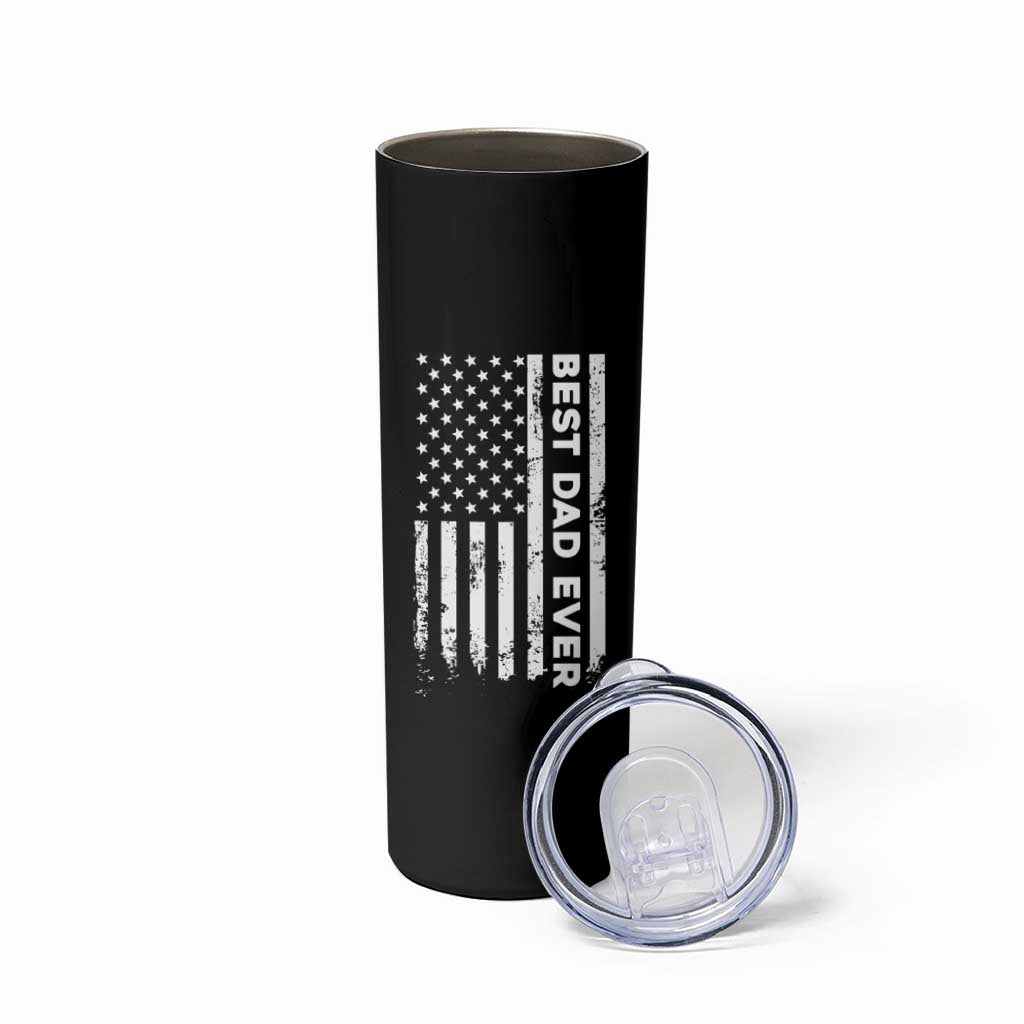 Christmas Gifts for Dad Skinny Tumbler Best Dad Ever American US Flag Father's Day - Wonder Print Shop