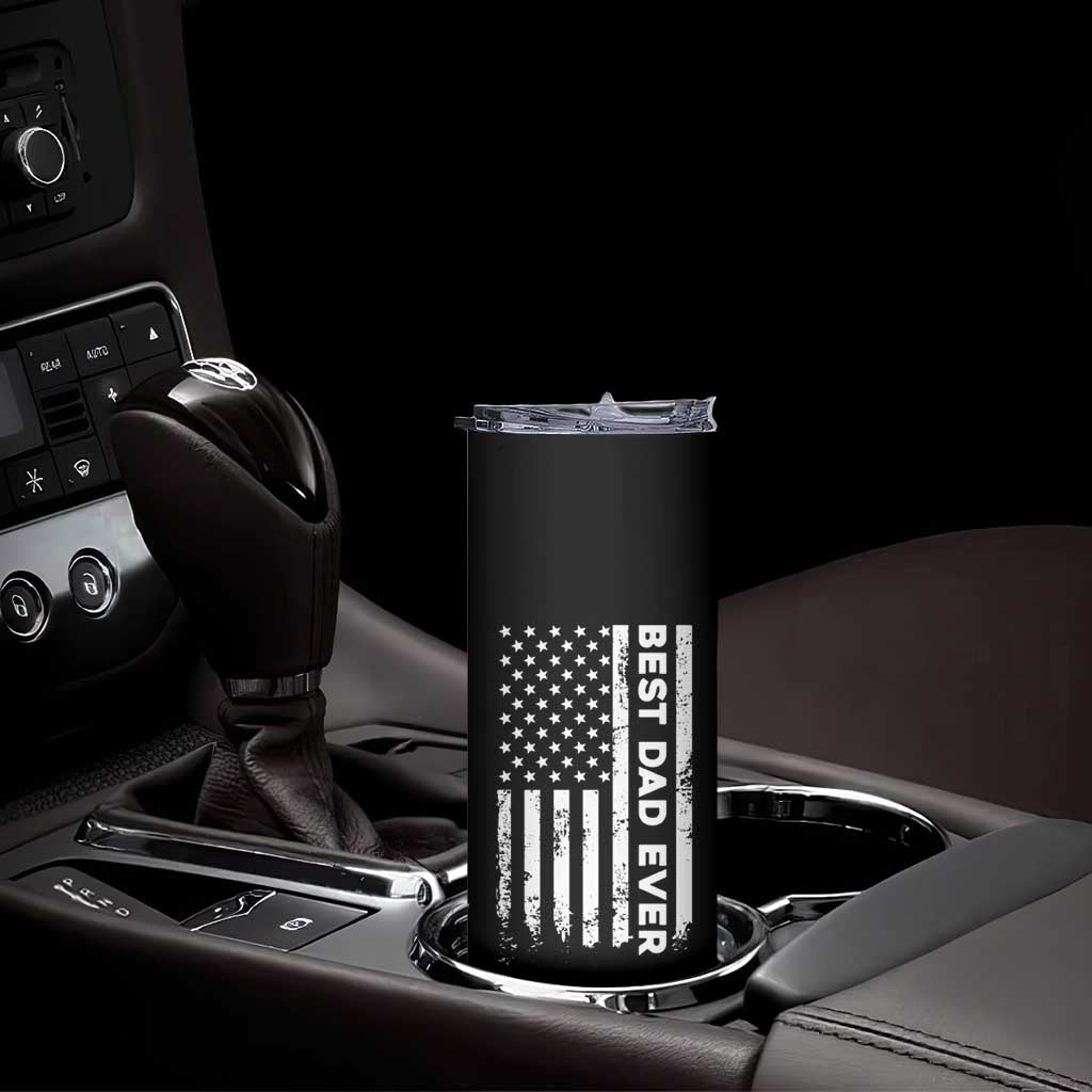 Christmas Gifts for Dad Skinny Tumbler Best Dad Ever American US Flag Father's Day - Wonder Print Shop