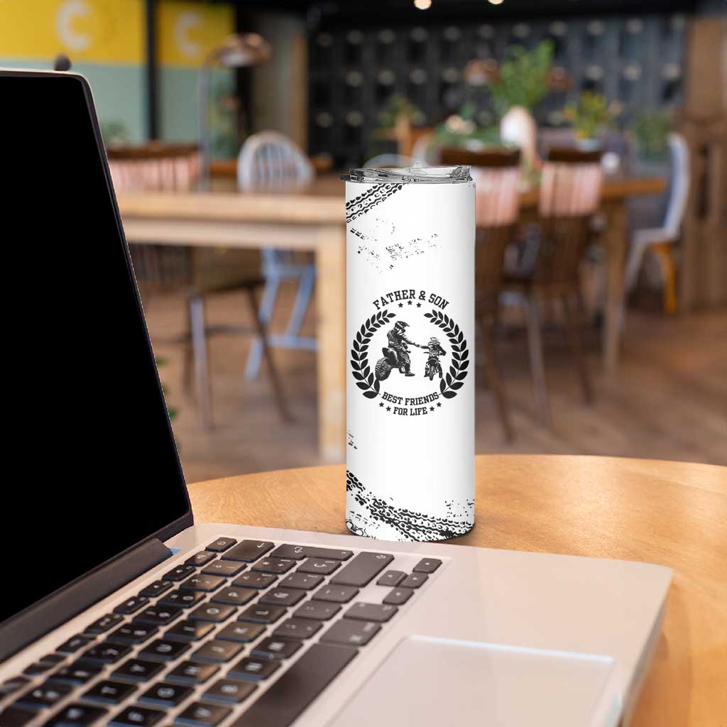 Gifts For Dad From Son Skinny Tumbler Dirt Bike Dad Bike Biker MX Motocross Rider