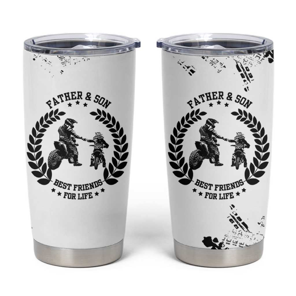 Gifts For Dad From Son Tumbler Cup Dirt Bike Dad Bike Biker MX Motocross Rider