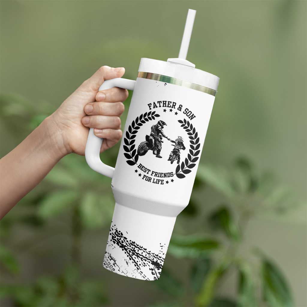 Gifts For Dad From Son Tumbler With Handle Dirt Bike Dad Bike Biker MX Motocross Rider