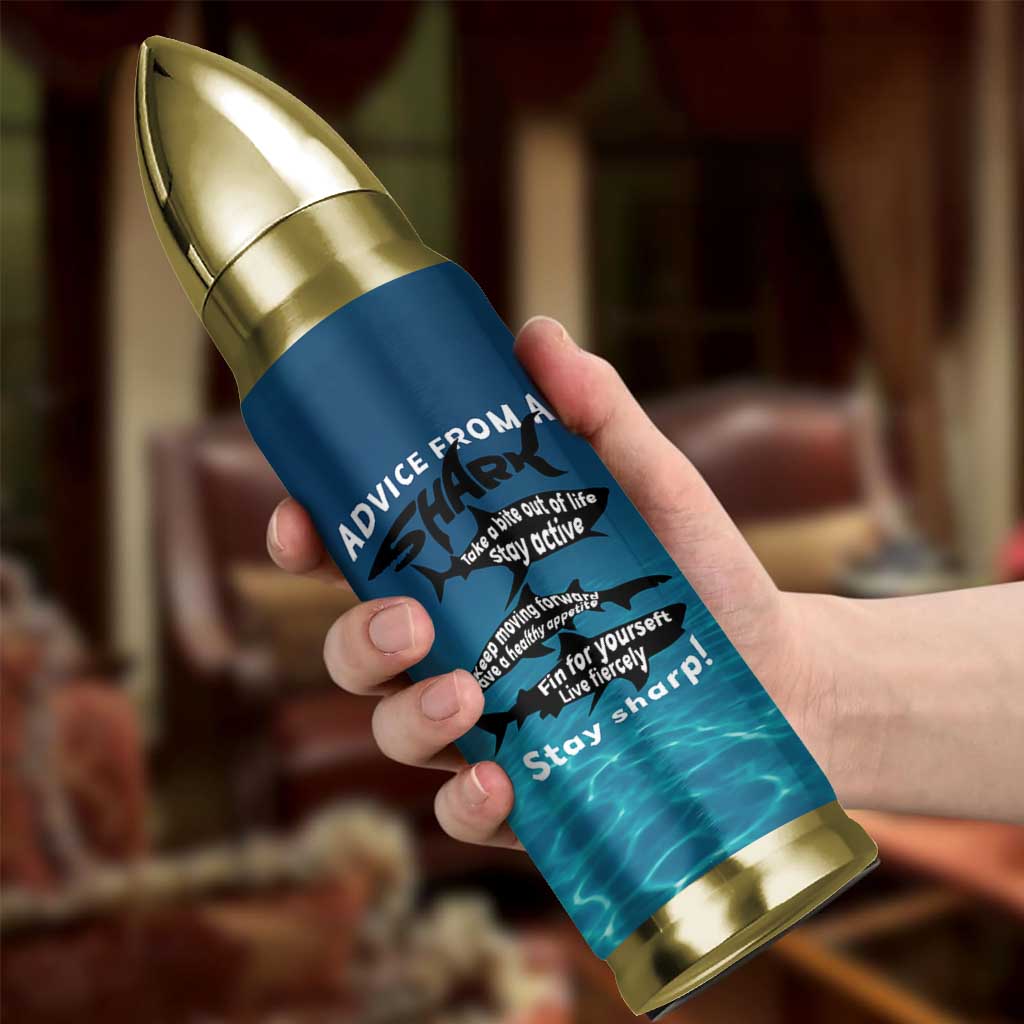 Shark Lovers Bullet Tumbler Everything Will Kill You So Choose Something Fun