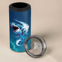 Shark Lovers 4 in 1 Can Cooler Tumbler Everything Will Kill You So Choose Something Fun
