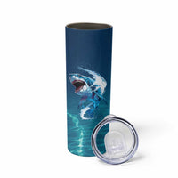 Shark Lovers Skinny Tumbler Everything Will Kill You So Choose Something Fun