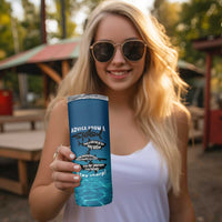 Shark Lovers Skinny Tumbler Everything Will Kill You So Choose Something Fun