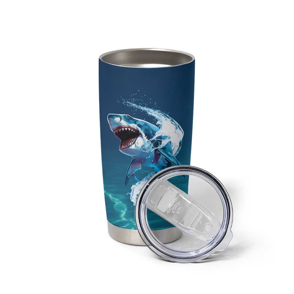 Shark Lovers Tumbler Cup Everything Will Kill You So Choose Something Fun
