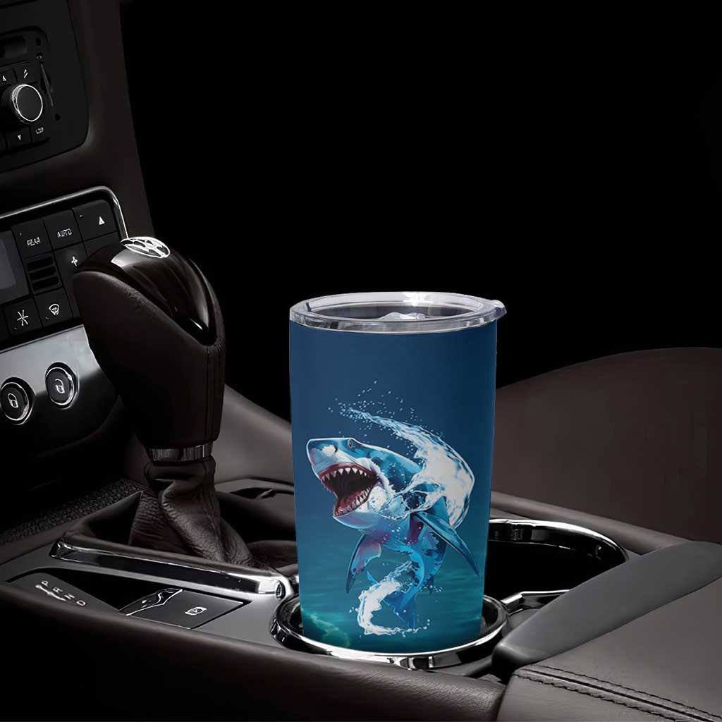 Shark Lovers Tumbler Cup Everything Will Kill You So Choose Something Fun