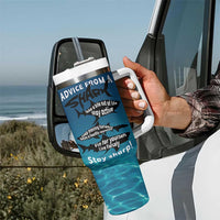 Shark Lovers Tumbler With Handle Everything Will Kill You So Choose Something Fun