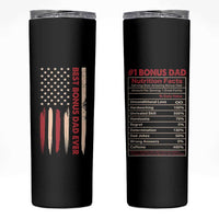 Bonus Dad Gifts Skinny Tumbler Stepdad American Flag Fathers Day - Wonder Print Shop
