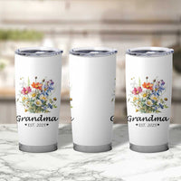 Promoted to Grandma Tumbler Cup Granny Est.2025 Pregnancy Announcement Gifts for New Grandparents - Wonder Print Shop