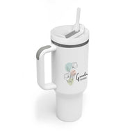 Promoted to Grandma Tumbler With Handle Est 2025 New Grandmother Gift