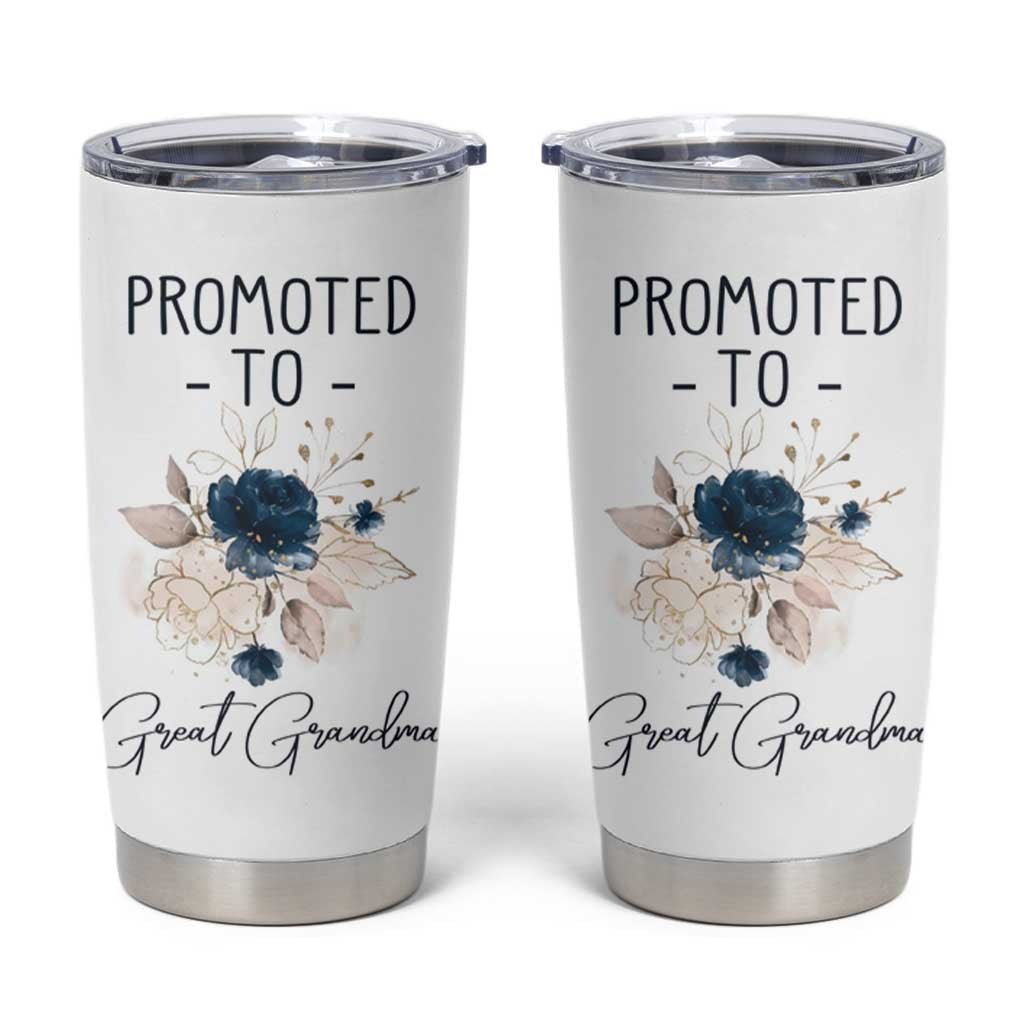 Promoted to Grandma Tumbler Cup First Time Grandmother New Nana Gift