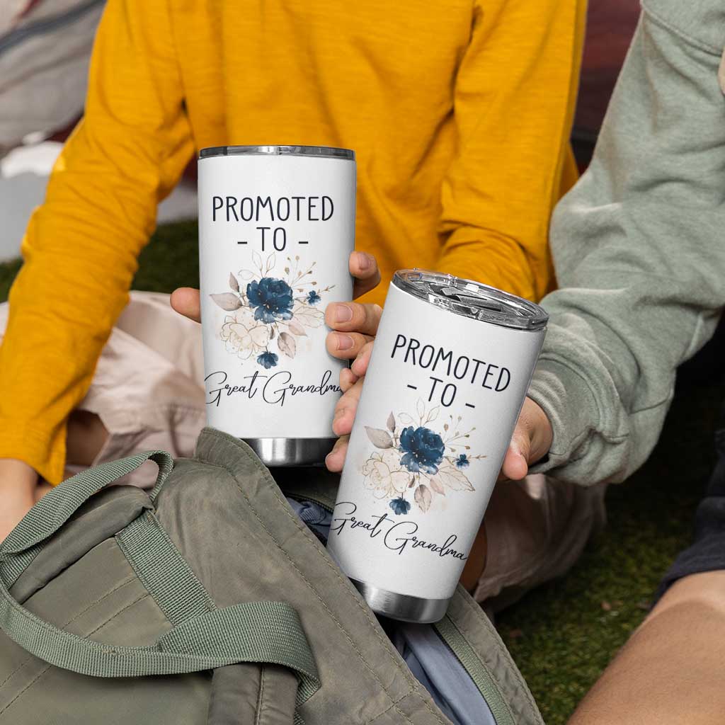 Promoted to Grandma Tumbler Cup First Time Grandmother New Nana Gift