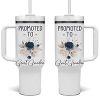 Promoted to Grandma Tumbler With Handle First Time Grandmother New Nana Gift