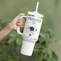 Promoted to Grandma Tumbler With Handle First Time Grandmother New Nana Gift
