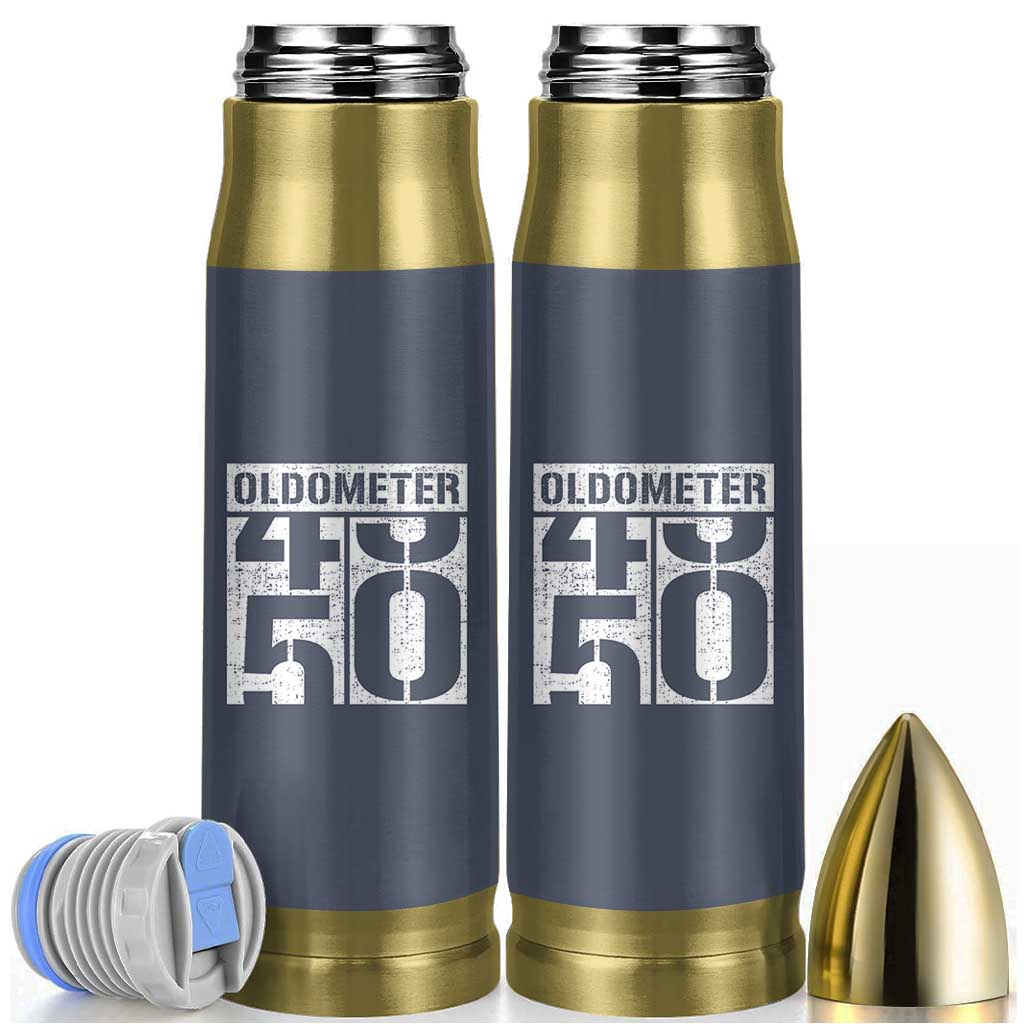 Funny 50th Birthday Bullet Tumbler Oldometer Odometer 1976 50 Year Old Birthday Old Joke