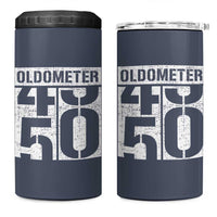 Funny 50th Birthday 4 in 1 Can Cooler Tumbler Oldometer Odometer 1976 50 Year Old Birthday Old Joke