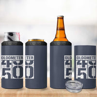 Funny 50th Birthday 4 in 1 Can Cooler Tumbler Oldometer Odometer 1976 50 Year Old Birthday Old Joke