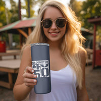 Funny 50th Birthday Skinny Tumbler Oldometer Odometer 1976 50 Year Old Birthday Old Joke