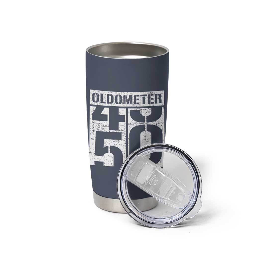 Funny 50th Birthday Tumbler Cup Oldometer Odometer 1976 50 Year Old Birthday Old Joke