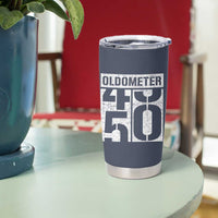 Funny 50th Birthday Tumbler Cup Oldometer Odometer 1976 50 Year Old Birthday Old Joke