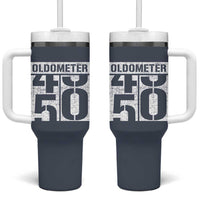 Funny 50th Birthday Tumbler With Handle Oldometer Odometer 1976 50 Year Old Birthday Old Joke