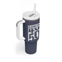 Funny 50th Birthday Tumbler With Handle Oldometer Odometer 1976 50 Year Old Birthday Old Joke