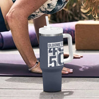 Funny 50th Birthday Tumbler With Handle Oldometer Odometer 1976 50 Year Old Birthday Old Joke