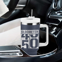 Funny 50th Birthday Tumbler With Handle Oldometer Odometer 1976 50 Year Old Birthday Old Joke