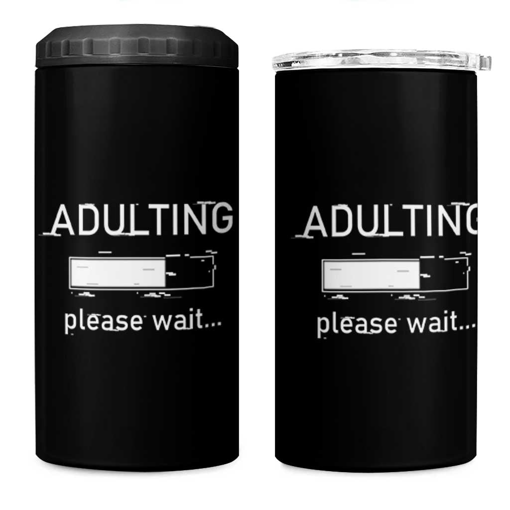 18th Birthday Gifts 4 in 1 Can Cooler Tumbler Adulting Please Wait 2008 18th Birthday For Boys Girls